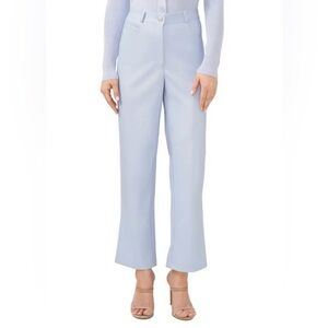 NEW HALOGEN 5 Pocket Light Blue Faux Leather Pants- Size 4